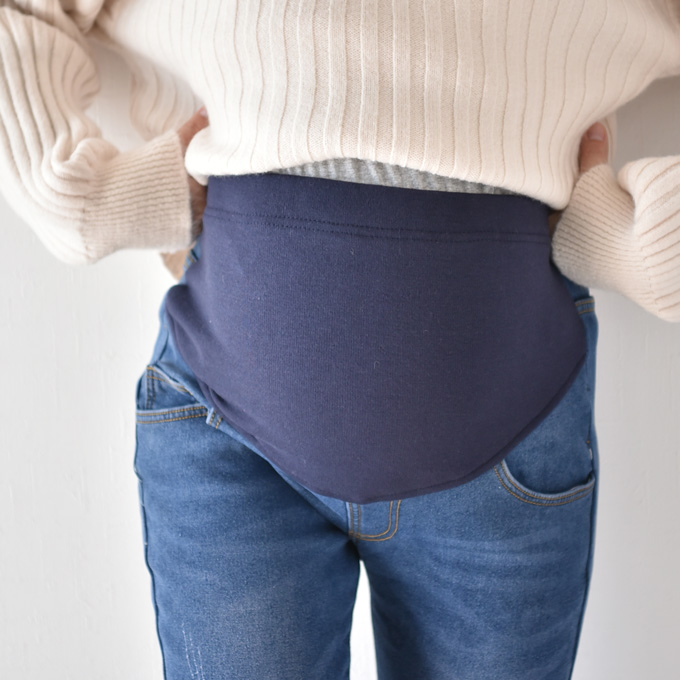 Pearls パールズ マタニティ デニム 冬 裏起毛 ボトムス パンツ ズボン 秋冬 暖か あったか 保温