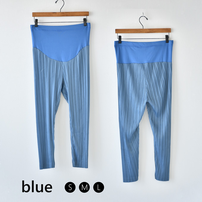 マタニティ パンツ 夏 春夏 プリーツ ワイド ルームウエア ルームウェア ルーム アジャスター 部屋着 パールズ Pearls