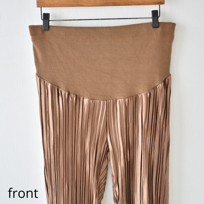 マタニティ パンツ 夏 春夏 プリーツ オシャレ ルームウエア ルームウェア アジャスター 部屋着 パールズ Pearls