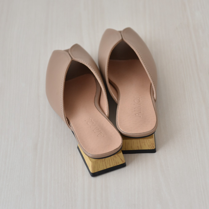 サンダル ローヒール レディース 夏 春夏 無地 シンプル 大人 Pearls パールズ