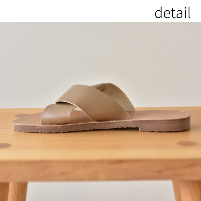 サンダル レディース ツイスト フラットサンダル ぺたんこ ローヒール 夏 Pearls パールズ