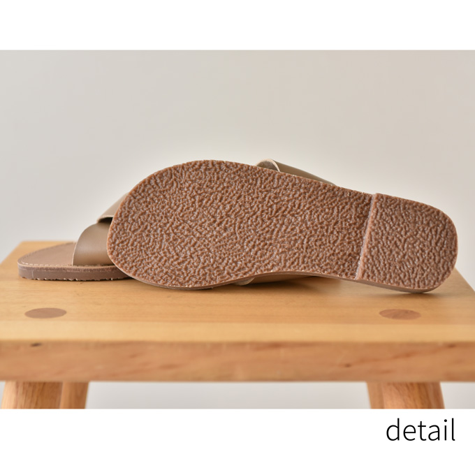 サンダル レディース ツイスト フラットサンダル ぺたんこ ローヒール 夏 Pearls パールズ