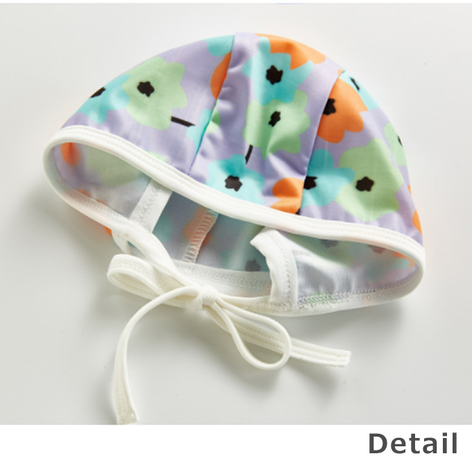 Pearls パールズ ベビー 水着 ベビー服 スイムウェア プール 夏 花柄 プリント ポップ 女の子 子ども 子供服 女 可愛い かわいい 66 73 80 90 100