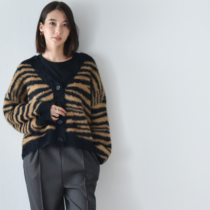 Pearls パールズ マタニティ 授乳服 ニット モヘア カーディガン 授乳ロンT セット 秋冬 冬 暖か トップス 臨月 授乳 妊婦 妊婦服 産前 産後 おしゃれ 可愛い Pearls パールズ