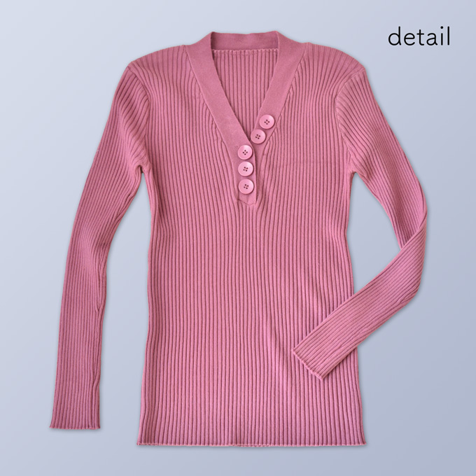 Pearls パールズ 授乳服 トップス リブニット マタニティ 秋 冬 長袖 暖か フィット