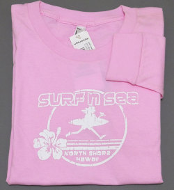 レディース長袖Tシャツ（Surf n Sea　ハイビスカス/ピンク）