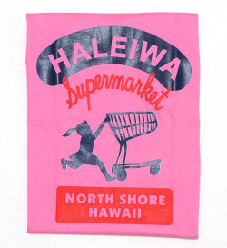 ハレイワスーパーマーケット　オリジナルTシャツ（ローズピンク）