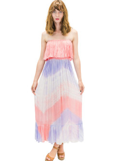 【ハワイ直輸入】エンジェルズ・バイ・ザ・シー・ハワイ　ロングドレス パープル(Moana Long Dress in Wave）