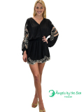 【ハワイ直輸入】エンジェルズ・バイ・ザ・シー・ハワイ　ショートドレス ブラック(Kilia Short Dress）