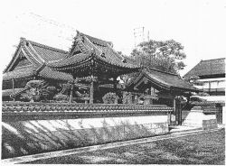 細密ぺん画アート【西教寺　門前】