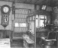 細密ぺん画アート【老舗の床屋】