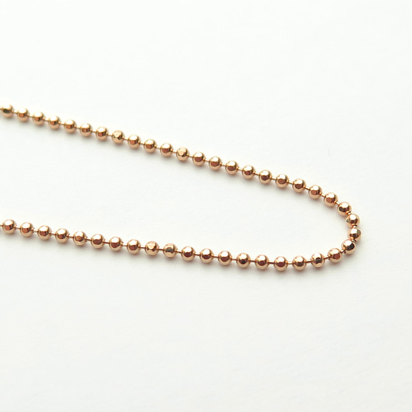ピンクゴールドカットボール40cm1.2mmアップ