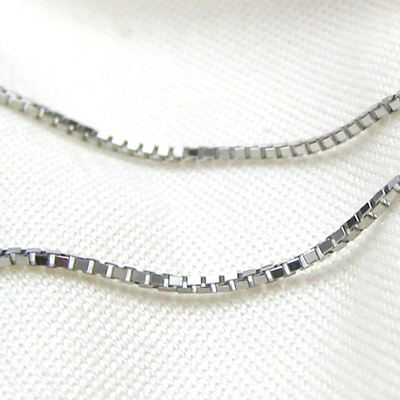 Pt850 プラチナ ベネチアンチェーン 50cm 0 8mm ペンダントチェーン専門店 Pt850 プラチナ ベネチアンチェーン 50cm 0 8mm ペンダントチェーン専門店
