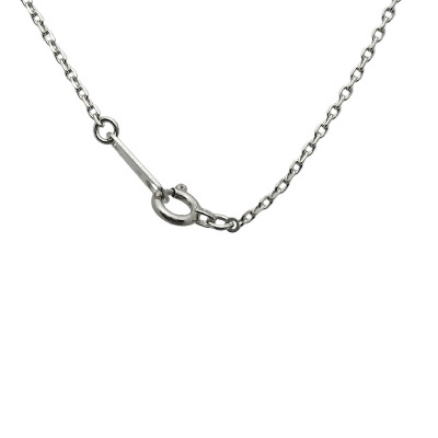 ホワイトゴールドブレスレット アズキ「小豆」 18cm 1.2mm