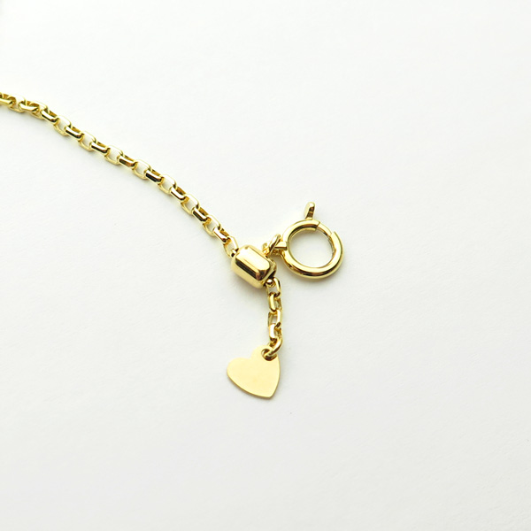 イエローゴールド小豆（アズキ）1.5mmスライドあり