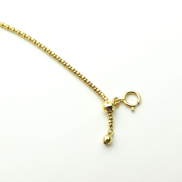 イエローゴールドカットポンパ1.7mmスライドあり丸玉