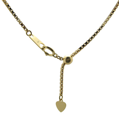 イエローゴールドベネチアン1.4mmスライドあり