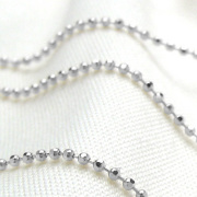 Pt850 プラチナ ブレスレット カットボール 18cm 1.5mm 【ペンダント