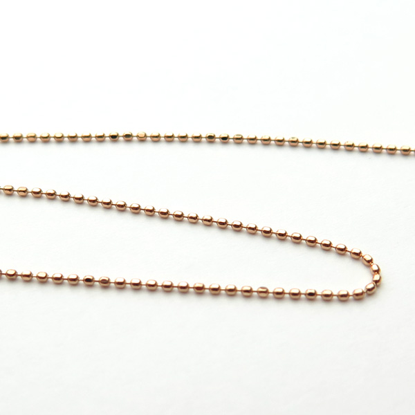 ピンクゴールドカットボール45cm0.8mmアップ