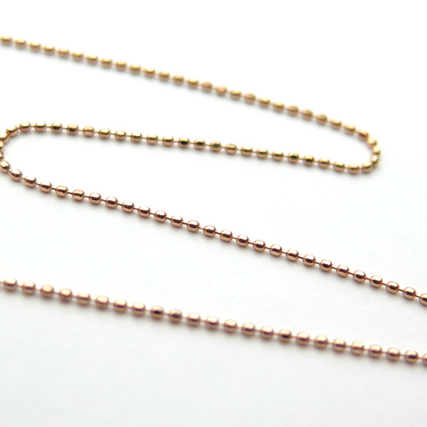 ピンクゴールドカットボール50cm0.8mmアップ