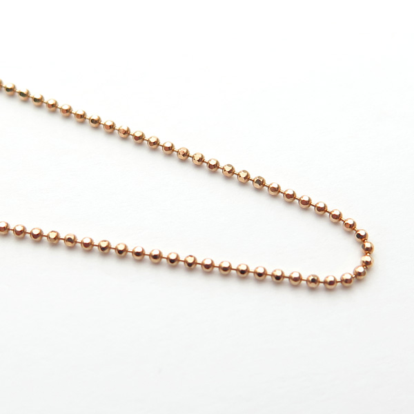 ピンクゴールドカットボール40cm1.0mmアップ