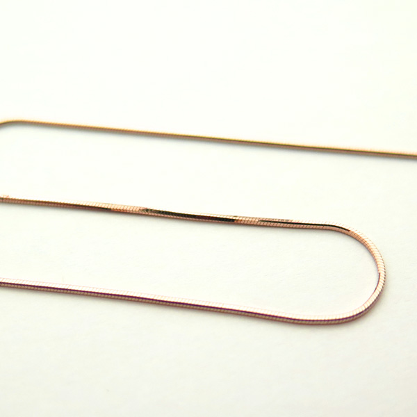 ピンクゴールドティラ45cm0.6mmアップ