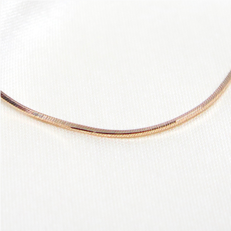 ピンクゴールドティラ18cm0.8mmアップ