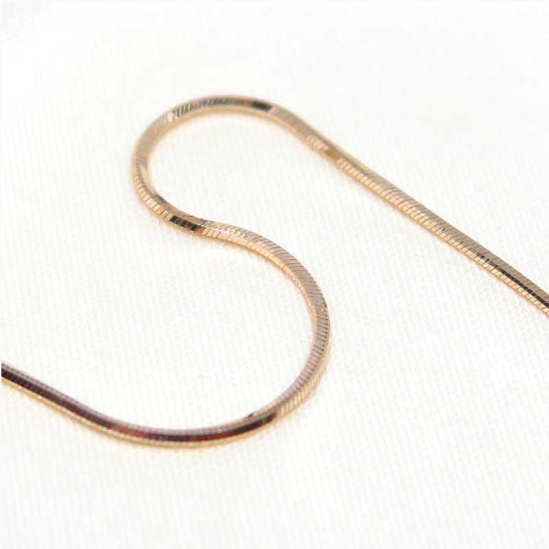 ピンクゴールドティラ45cm0.8mmアップ