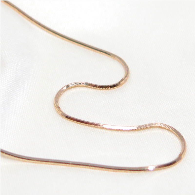 ピンクゴールドティラ50cm0.8mmアップ