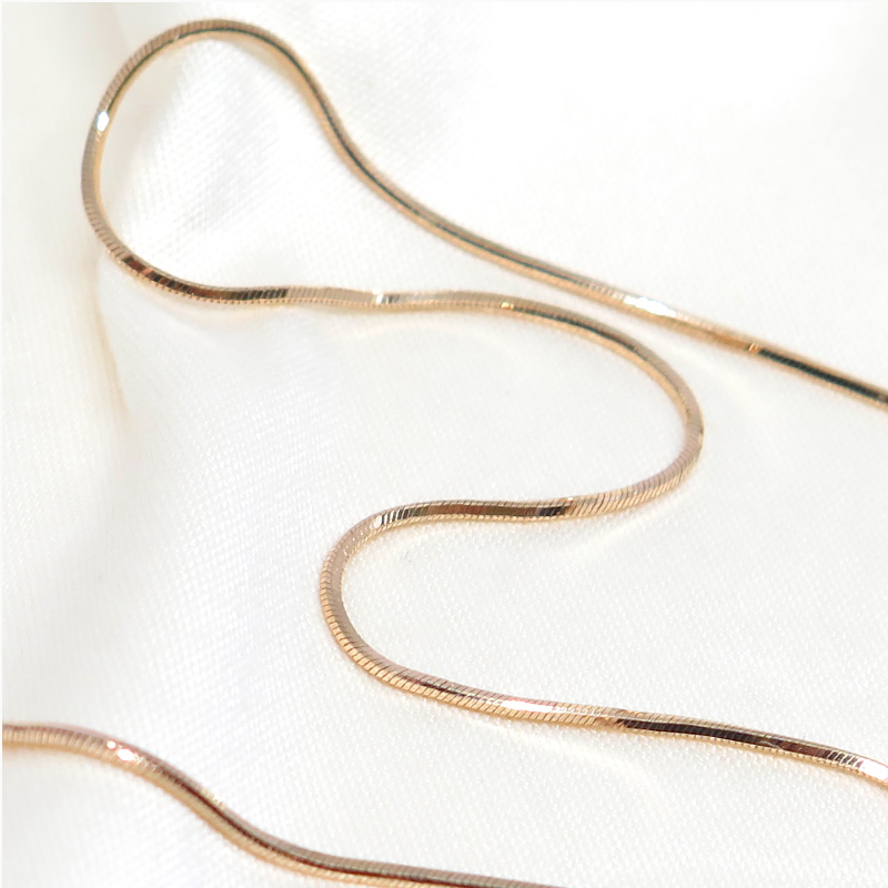 ピンクゴールドティラ60cm0.8mmアップ