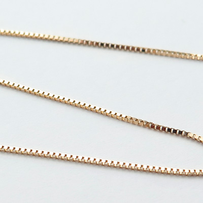 ピンクゴールドベネチアン45cm0.6mmアップ