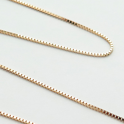 ピンクゴールドベネチアン50cm0.6mmアップ