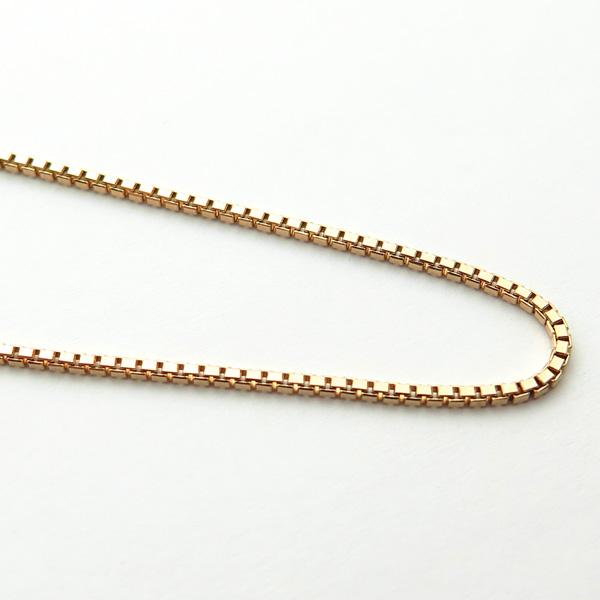 ピンクゴールドベネチアン40cm1.2mmアップ