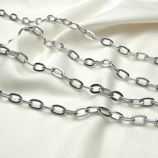 ホワイトゴールドケーブル120cm4.0mmアップ