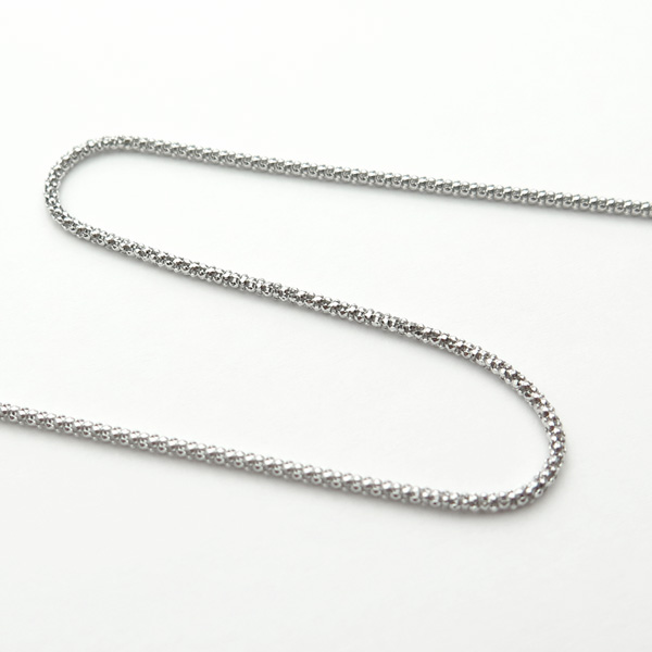 ホワイトゴールドカットポンパ45cm1.3mmアップ