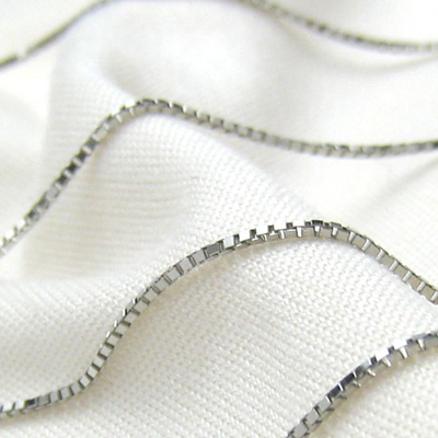 ホワイトゴールドベネチアン60cm1.0mmアップ