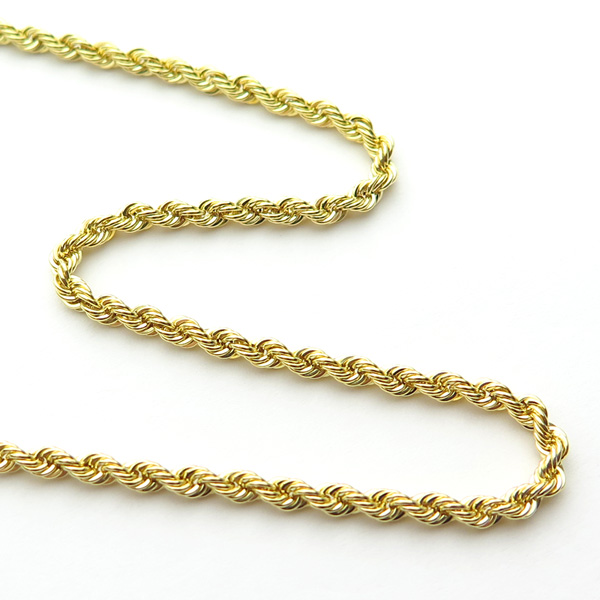 イエローゴールドパイプロープ50cm2.0mmアップ