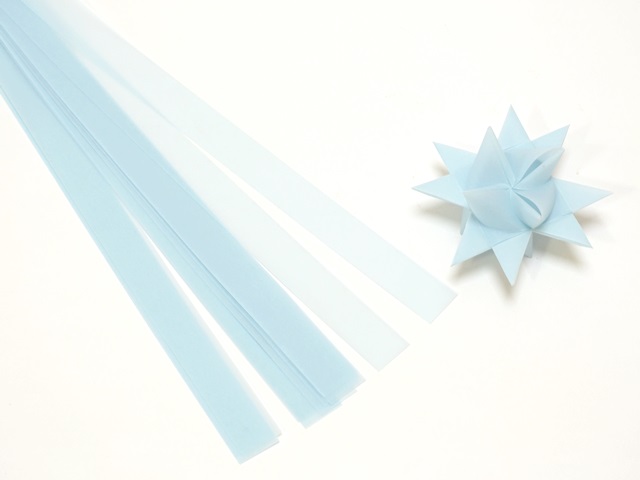 【939-5】フレーベルの星用ペーパー/1.5cm×44cm/20枚入/ライトブルー