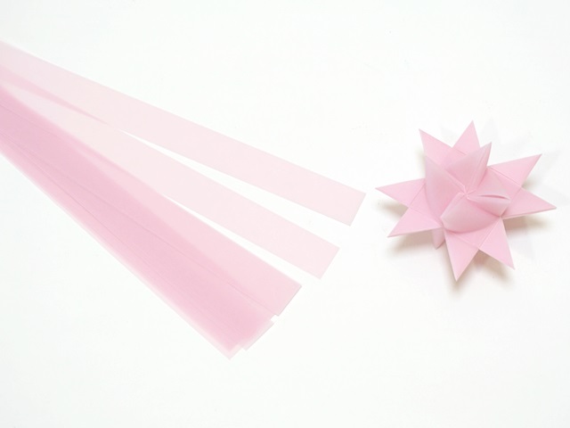 【939-4】フレーベルの星用ペーパー/1.5cm×44cm　/20枚入/ピーチ