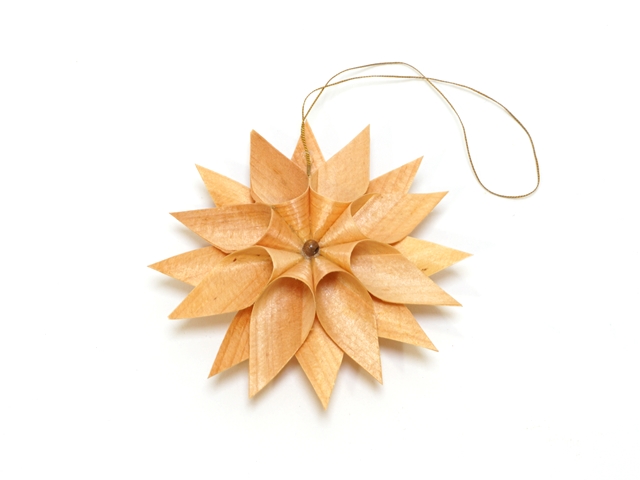 【051-24】ドイツ/経木のオーナメント/No.24/直径約9センチ