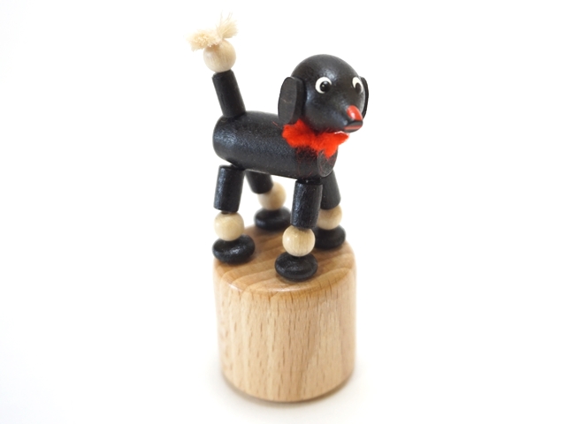 おじぎ人形いぬブラック1