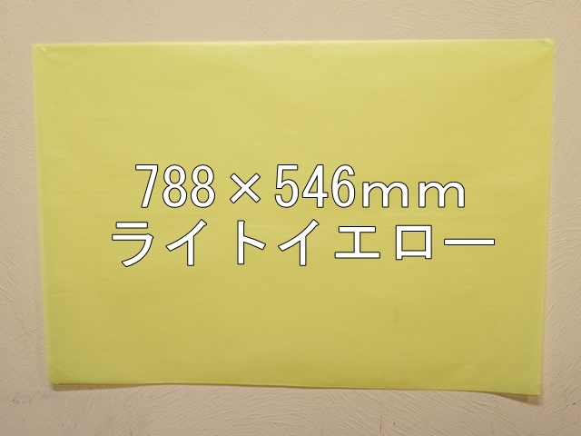 【1406-15】【特大Ｂサイズ】ローズウィンドウペーパー/単色5枚入/788×546ｍｍ/ライトイエロー【メール便不可】【新梱包タイプ】