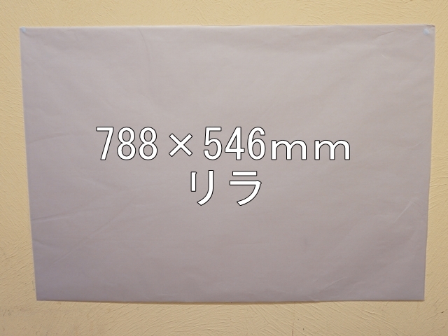 【1406-19】【特大Ｂサイズ】ローズウィンドウペーパー/単色5枚入/788×546ｍｍ/リラ【メール便不可】【新梱包タイプ】