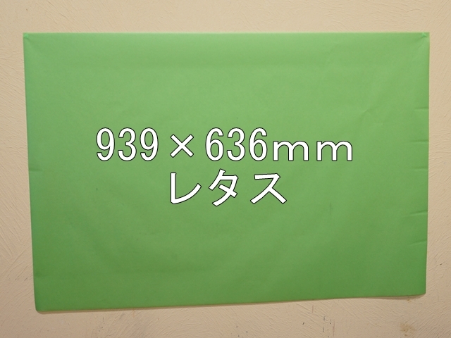 【1406-4】【特大Ａサイズ】ローズウィンドウペーパー/単色5枚入/939×636ｍｍ/レタス【メール便不可】【新梱包タイプ】