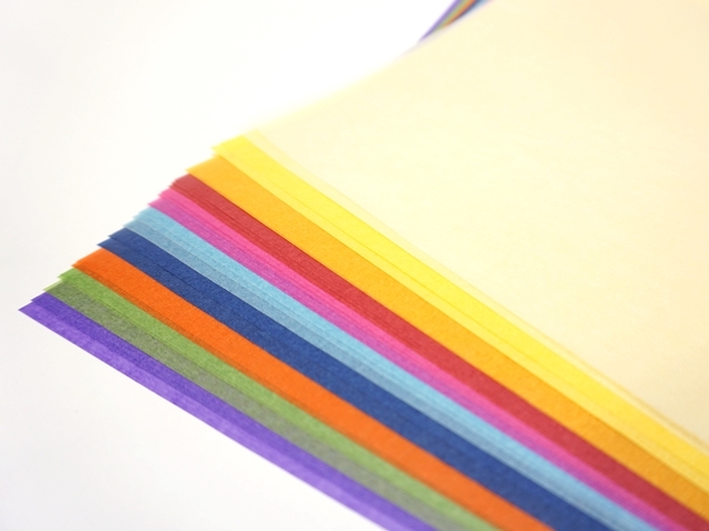 【020-99】トランスパレントペーパー/10色25枚セット/35×25ｃｍ