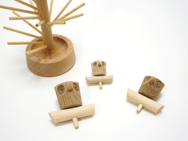 502-A/C/E】三浦木地/どんぐりコロコロ用部品/フクロウ ペロル