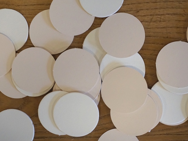 工作用厚紙円形ホワイト