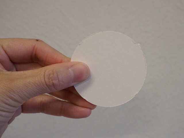 工作用厚紙円形ホワイト