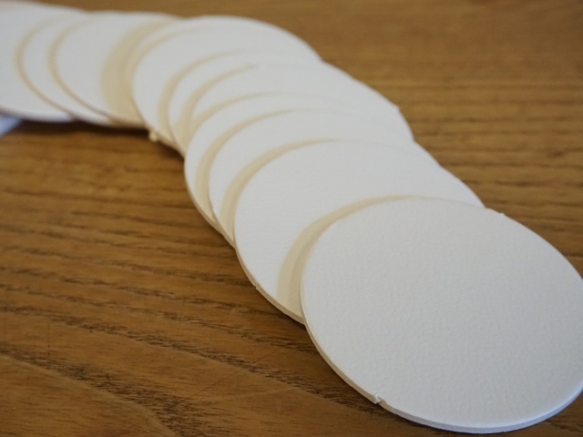 工作用厚紙円形ホワイト