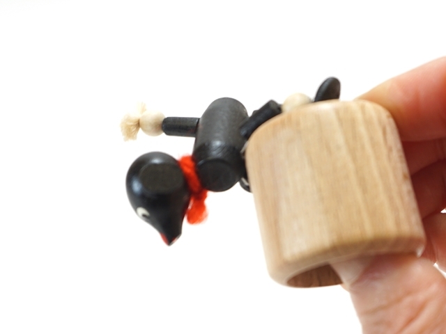 おじぎ人形いぬブラック6